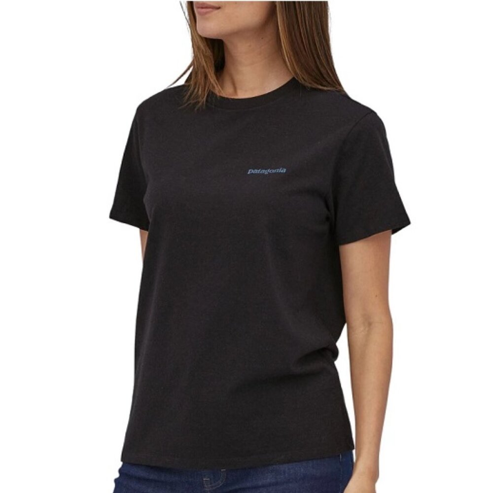 NEW Patagonia Fitz Roy Icon Responsibili-Tee NWT Mens S Womens M Black